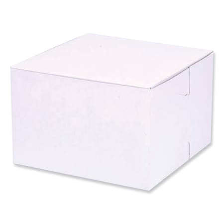 Sct Bakery Boxes, Standard, 6 x 6 x 4, White, Paper, 250PK 1509